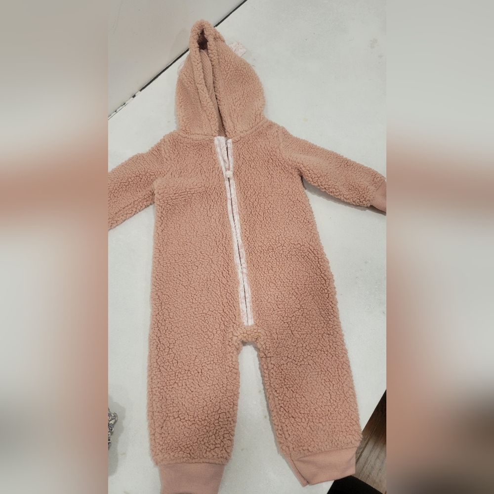 Carter's Peach Sherpa Bunting - 9m